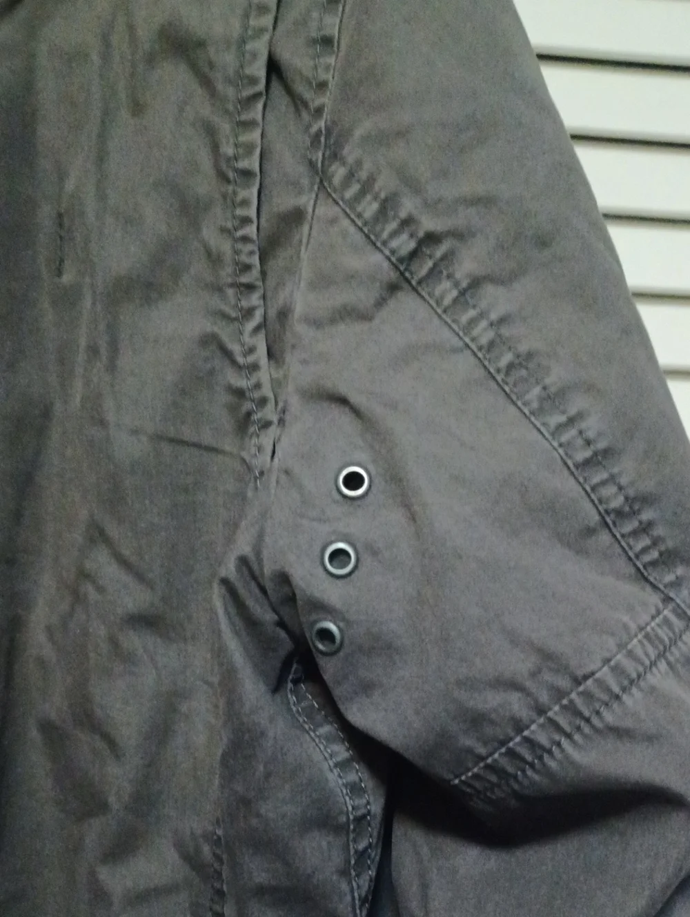 Banana Republic Charcoal Gray Utility Jacket. Zipper or Button. Size M.